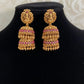 Antique Lakshmi Double Jumki Earrings  | Traditional Temple Earrings | Gift Idea
