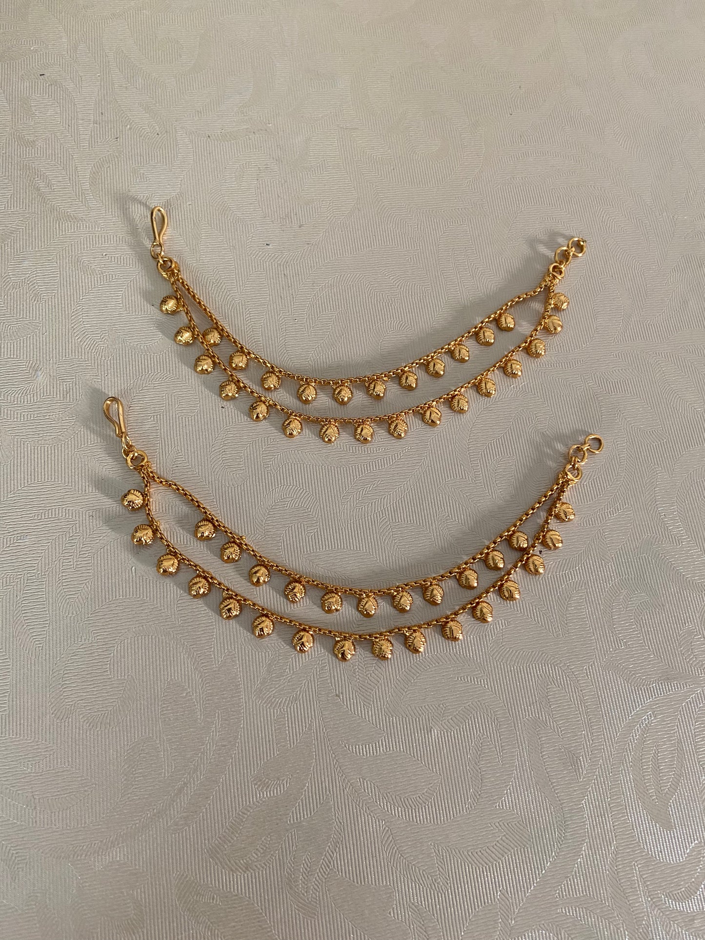 Antique Champaswaralu | Hair accessories | indian  Ear Chains