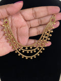 Antique Ruby Champaswaralu | Hair accessories | indian  Ear Chains