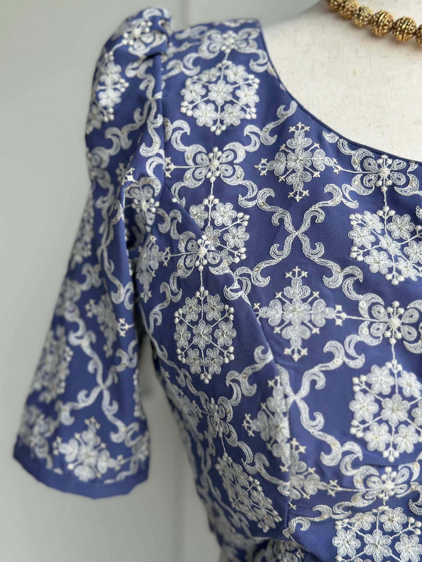 Blue Embroidery Blouse | Saree blouse In USA