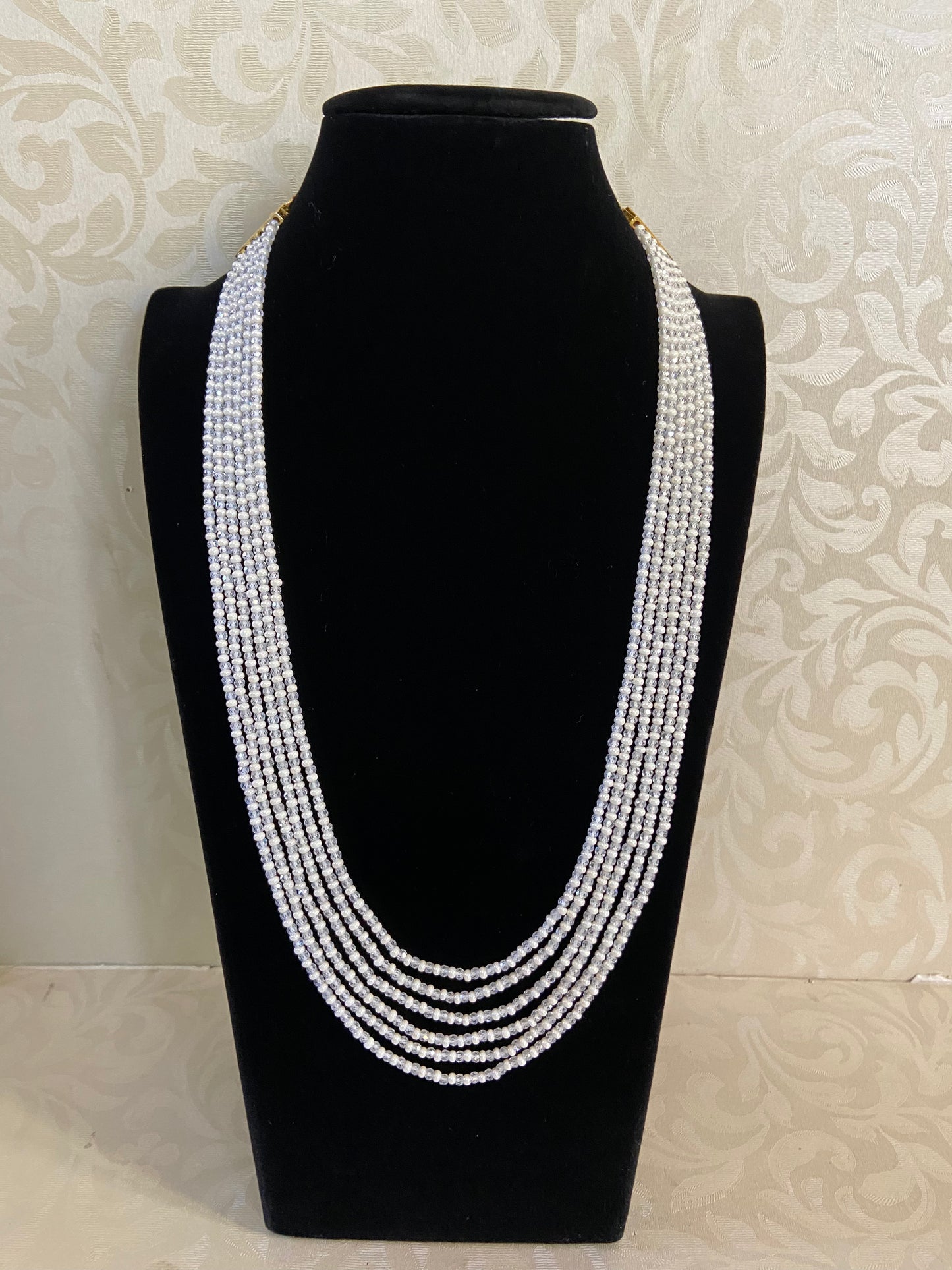 Pearl & Beads Mala Necklace | Indian Beads Necklace