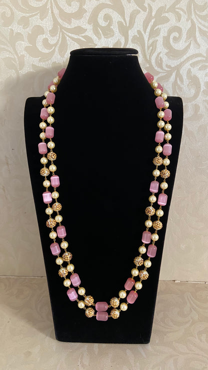 Monalisa Beads meenakari Pearls Mala Necklace | Indian Necklace | Gift Idea