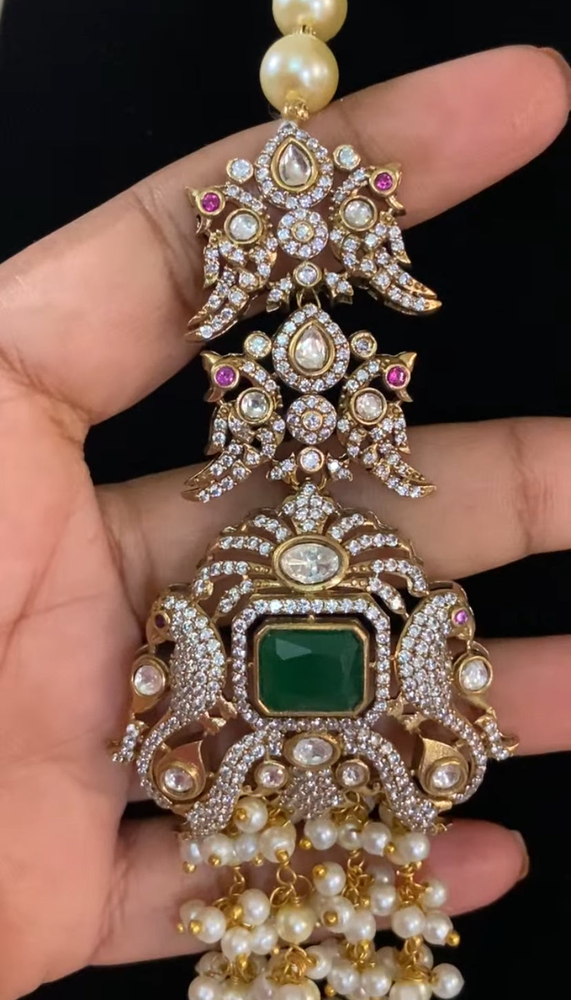 Victorian Side Pendants Pearl Necklace | Exclusive Necklace