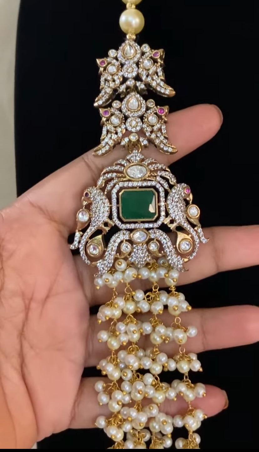 Victorian Side Pendants Pearl Necklace | Exclusive Necklace