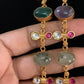 Natural Stones Multicolour Fusion 2Layer Necklace Set | Latest Indian jewelry