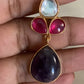 Natural Stones Jadau Fusion Necklace Set | Indian jewelry In USA