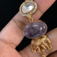 Natural Stones Jadau Fusion Necklace Set | Indian jewelry In USA