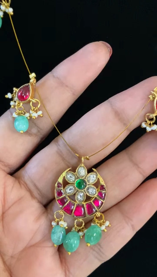 Jadau Kundan Invisible Necklace | Latest Indian Necklace In USA