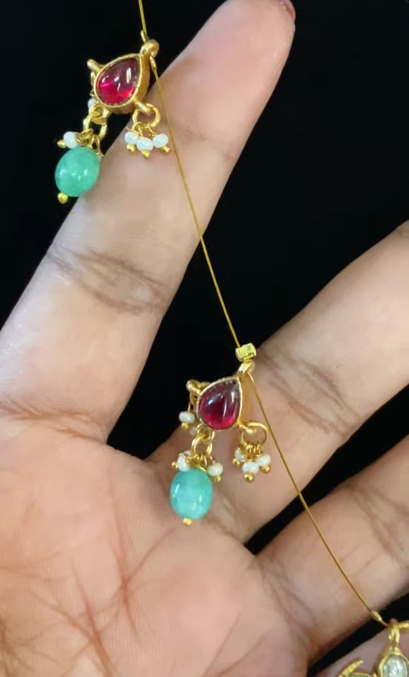 Jadau Kundan Invisible Necklace | Latest Indian Necklace In USA