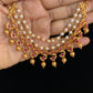 Kundan & Pearl Champaswaralu | Ear Chains | Hair accessories