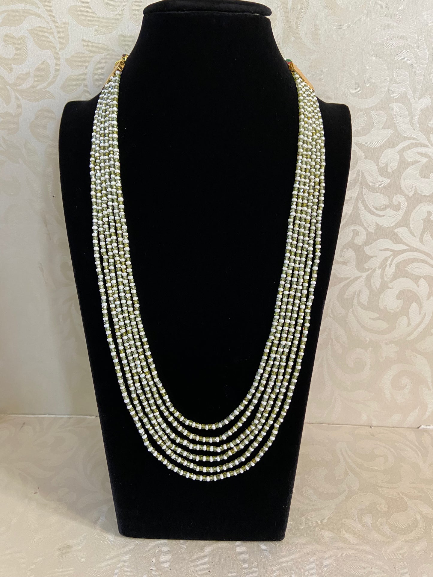 Pearl & Beads Mala Necklace | Indian Beads Necklace