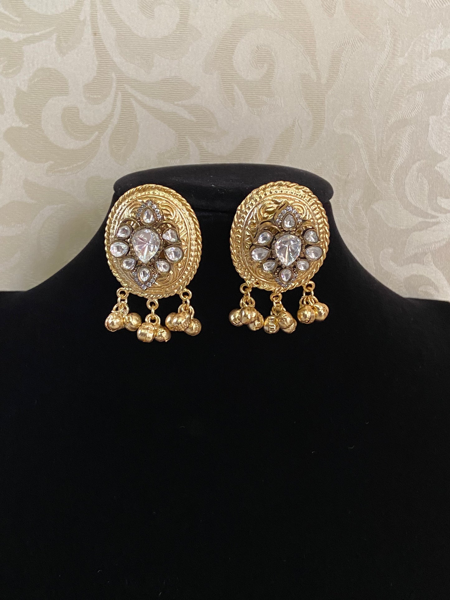 Traditional Polki Earrings | Indian jewelry in USA