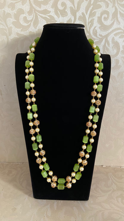 Monalisa Beads meenakari Pearls Mala Necklace | Indian Necklace | Gift Idea