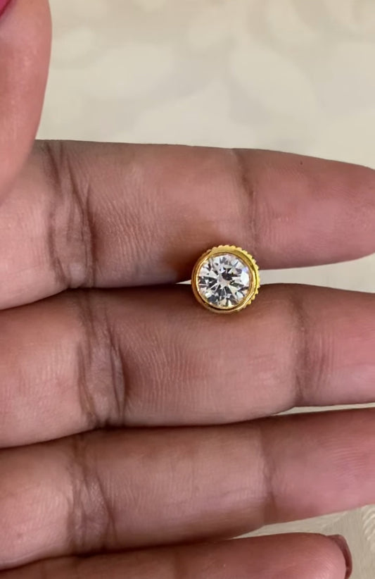 AD Pendant Mangalasutra | Traditional Black Beads Necklace