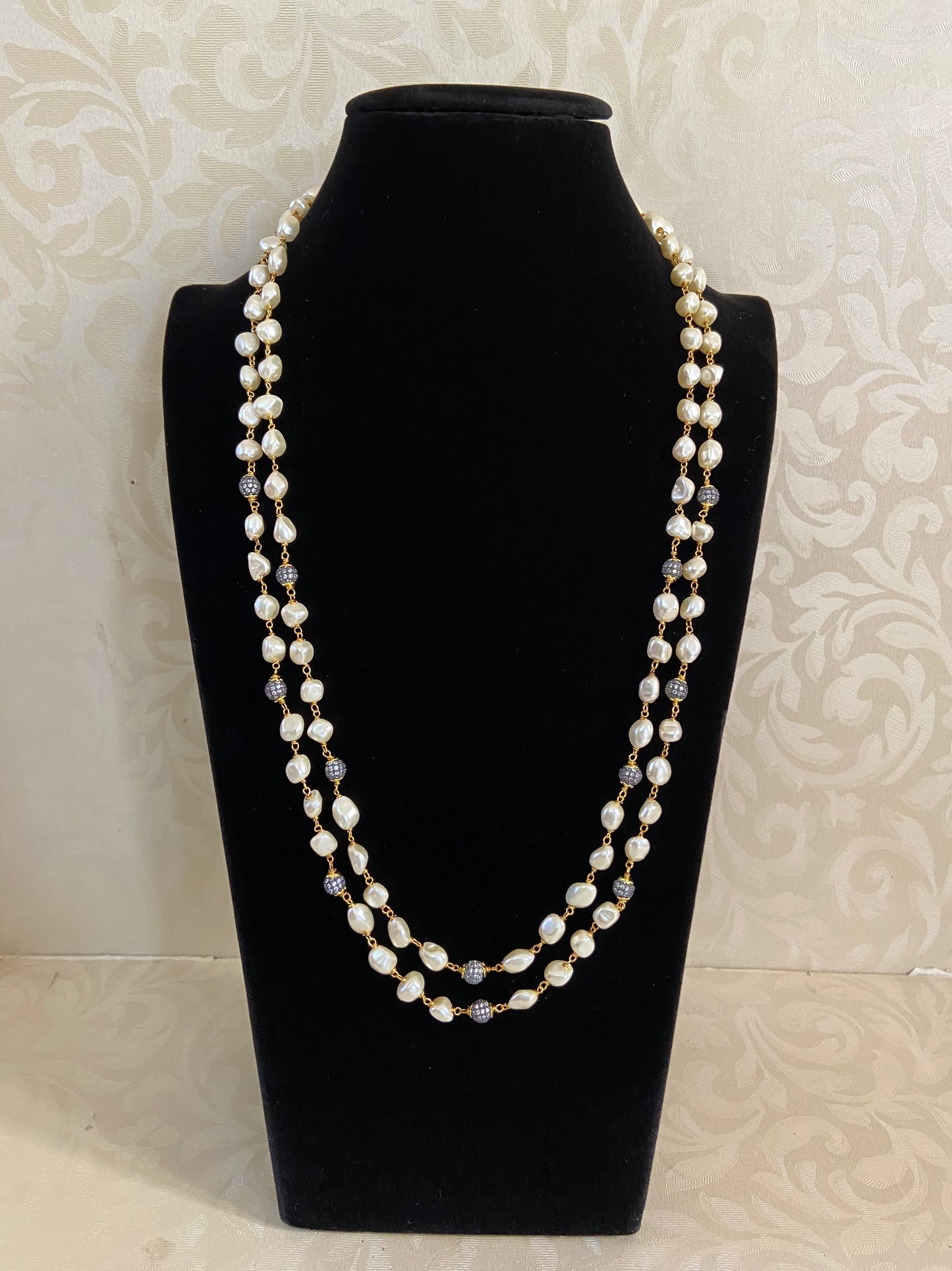 Pearls with Victorian Beads Mala | Indian Jewelry In USA