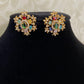 Multicolour Studs | Antique CZ Tops | indian Earrings