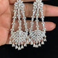 Rhodium Chandelier Earrings | Indian jewelry in USA