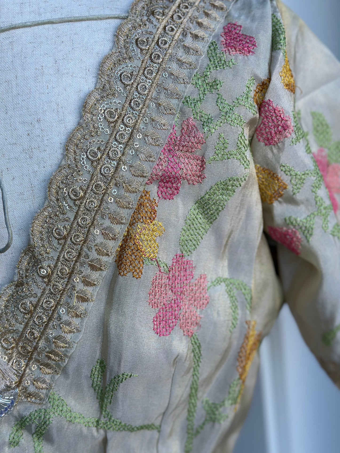 Tissue Embroidered Blouse | Custom saree blouse | Saree blouses in USA