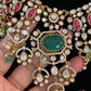 Moissanite & Jadau Fusion Bridal Choker With Earrings | Indian Jewelry
