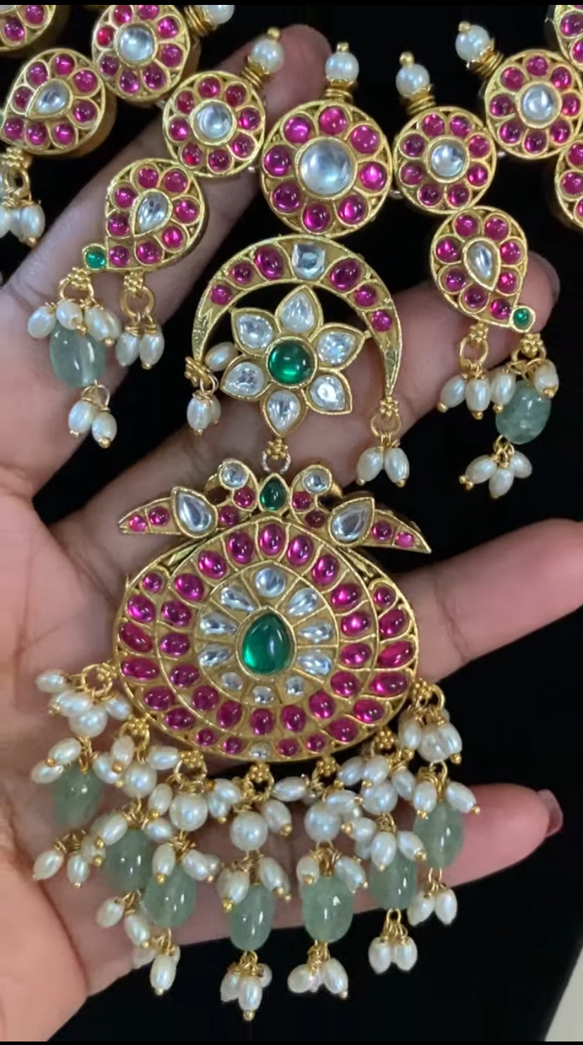 Kundan  Necklace With Earrings | Indian Bridal Jewelry