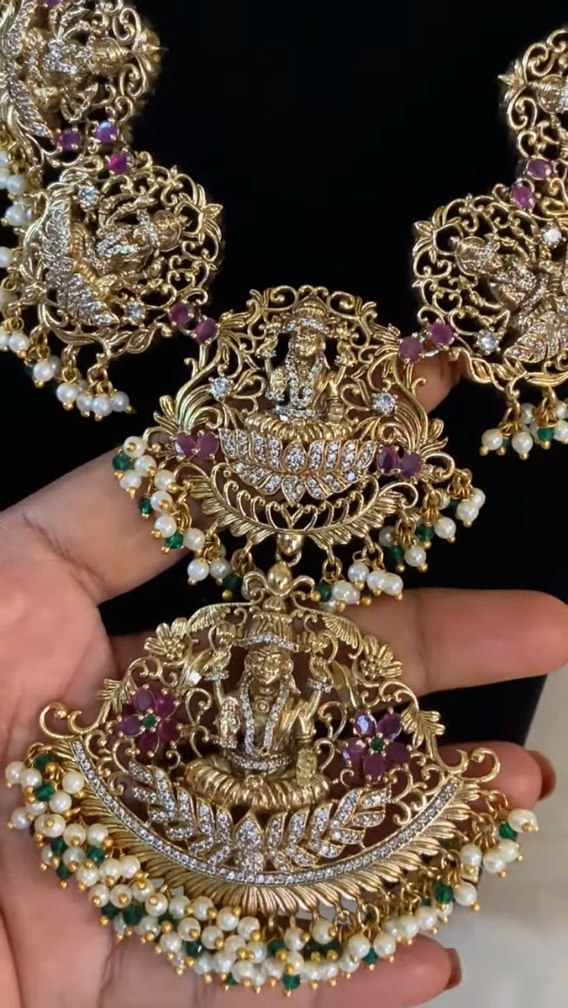 Temple Bridal Necklace Set | Traditional Antique Necklace