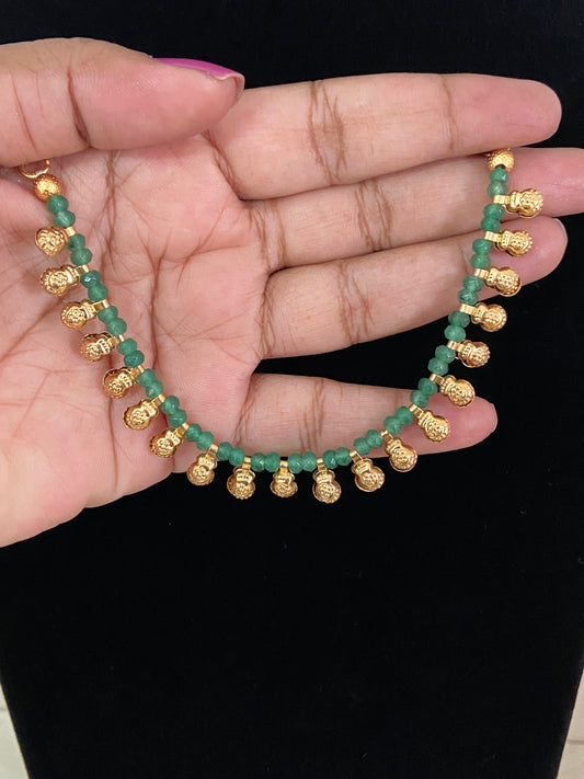Antique Beads Champaswaralu | Hair accessories | indian  Ear Chains