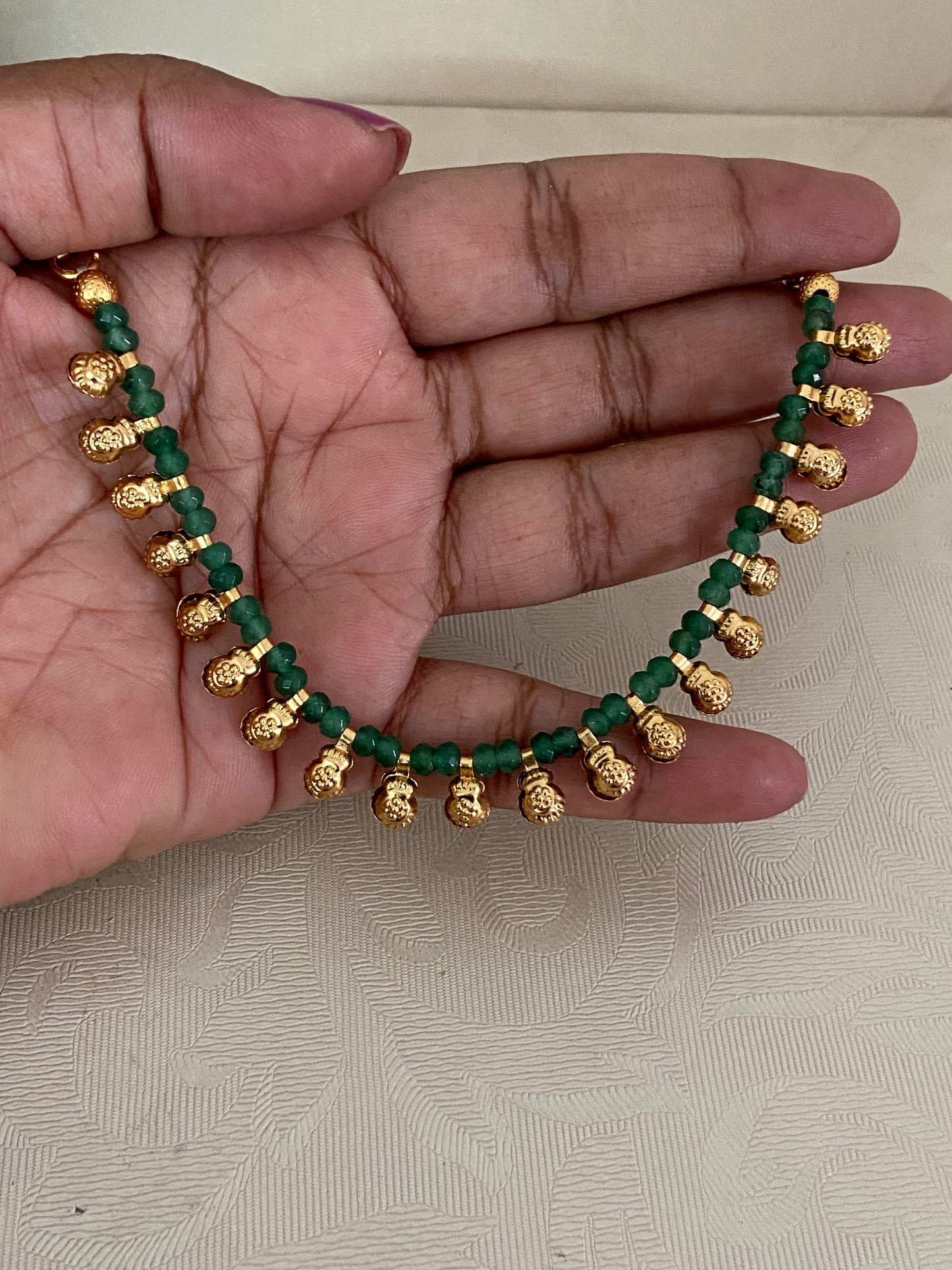 Antique Beads Champaswaralu | Hair accessories | indian  Ear Chains