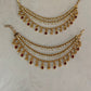 Antique Kundan Pearl Champaswaralu | Hair accessories | indian  Ear Chains