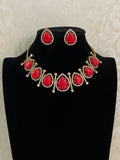 CZ Antique Necklace With Studs | Indian Jewelry In USA