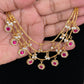 Antique Ruby Champaswaralu | Hair accessories | indian  Ear Chains