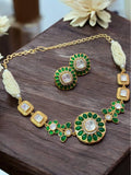 Kundan Choker With Studs | Indian Necklace