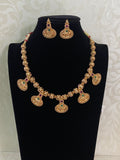 Traditional Antique Nakshi Ball Necklace with Earrings