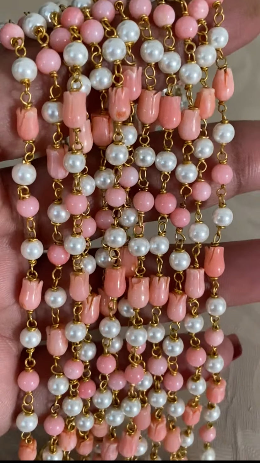 Premium Tulips mala Necklace | Indian Traditional Jewelry