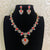 AD Coral & Emerald Necklace With Earrings | Indian Necklace