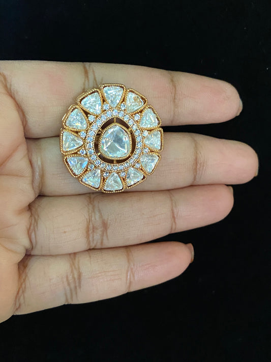 Moissanite Finger Ring |  Indian Fingers Ring