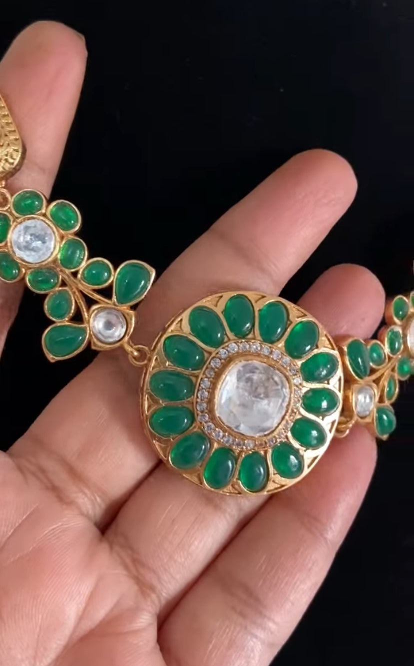 Kundan Choker With Studs | Indian Necklace