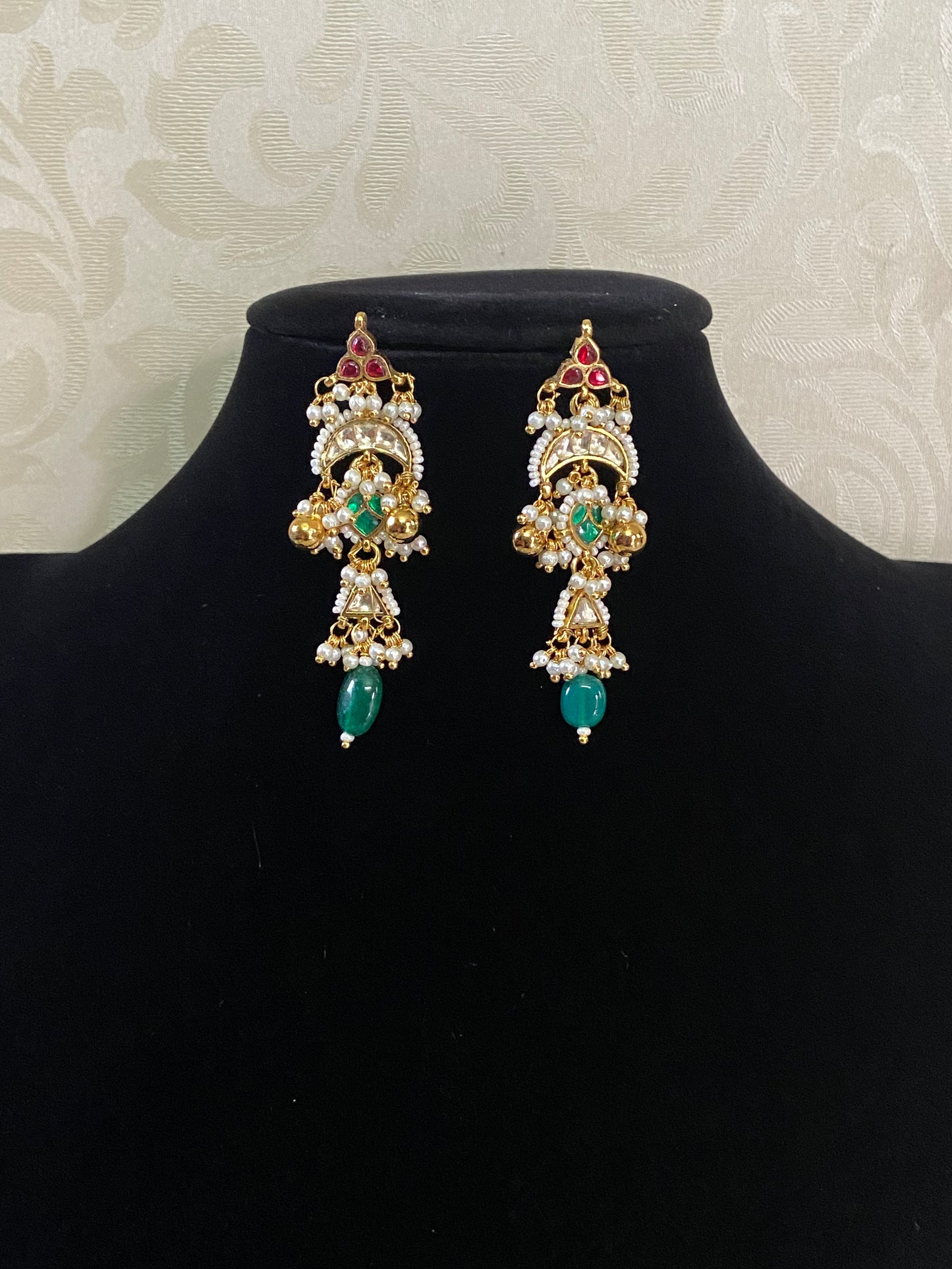 Jadau Kundan Earrings | Indian Traditional Earrings