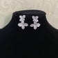 AD Flower Cocktail Earrings | Indain Designer Earrings