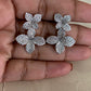 AD Flower Cocktail Earrings | Indain Designer Earrings