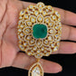 CZ Kundan Brooch | Saree Pin