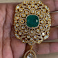 CZ Kundan Brooch | Saree Pin