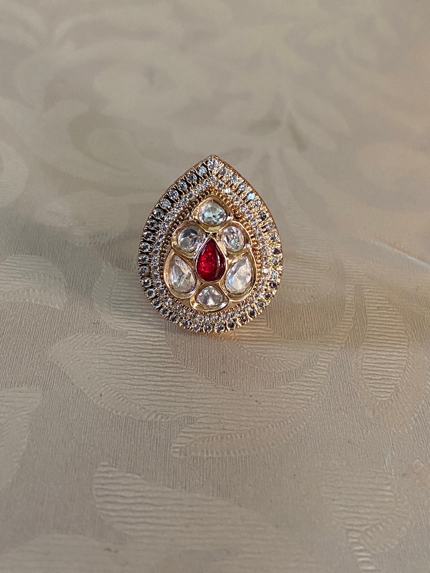 AD Polki  Finger Ring  | Indian Jewelry In USA