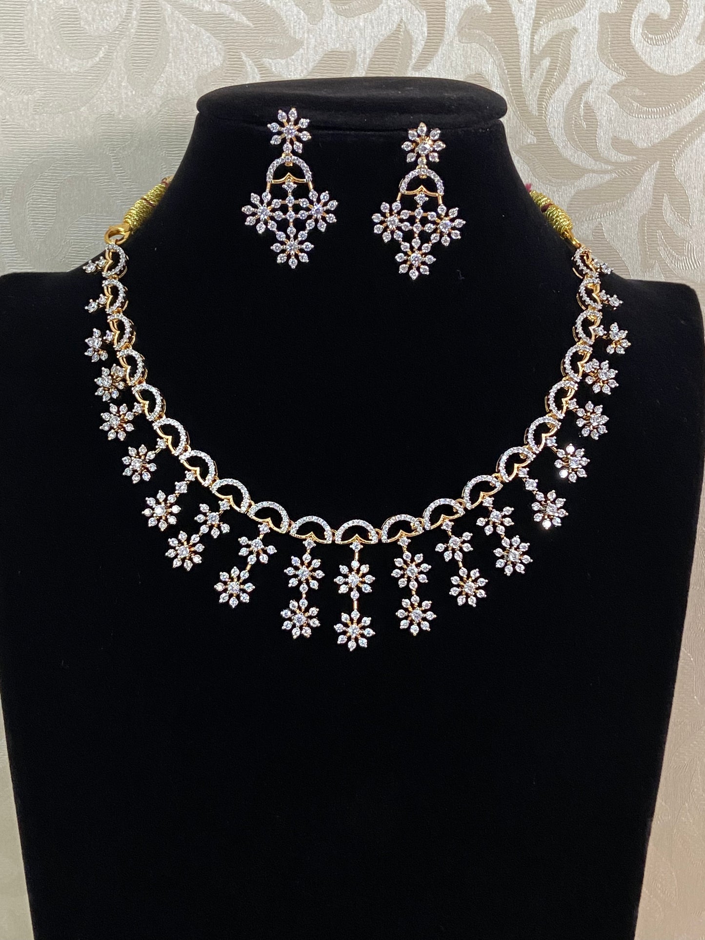 Beautiful AD Necklace Set | Indian Jewelry In USA | Gift Idea