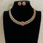CZ Necklace With exchangeable stones| Indian jewelry | Interchangeable Stone Set