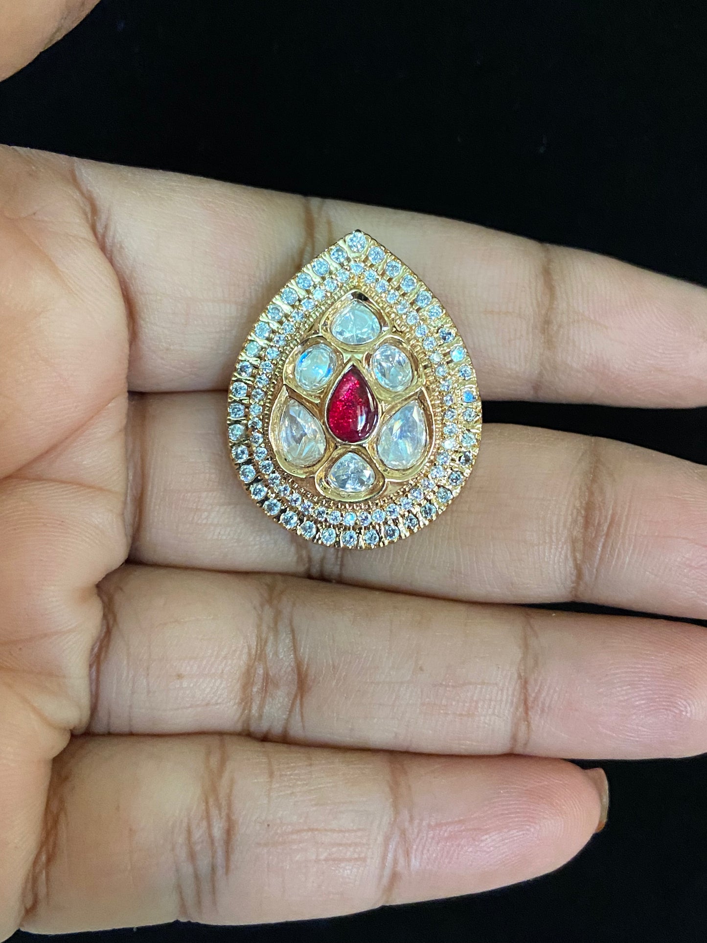 AD Polki  Finger Ring  | Indian Jewelry In USA