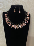 Natural Multi Stone Chip Necklace Set | Hand Crafted Necklace | Indian Jewelry In Usa