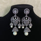 CZ Black Rhodium Jumki Earrings | Indian Earrings In USA
