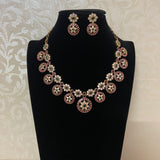 Kempu Bottu  Necklace Set | Traditional Indian Jewelry In USa