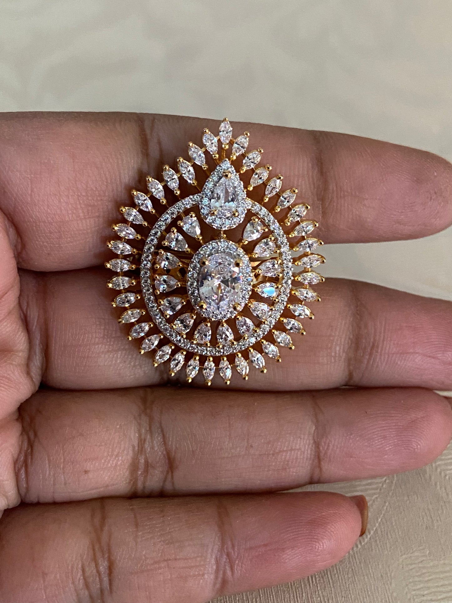 AD Adjustable Finger Ring | Indian Jewelry In USA