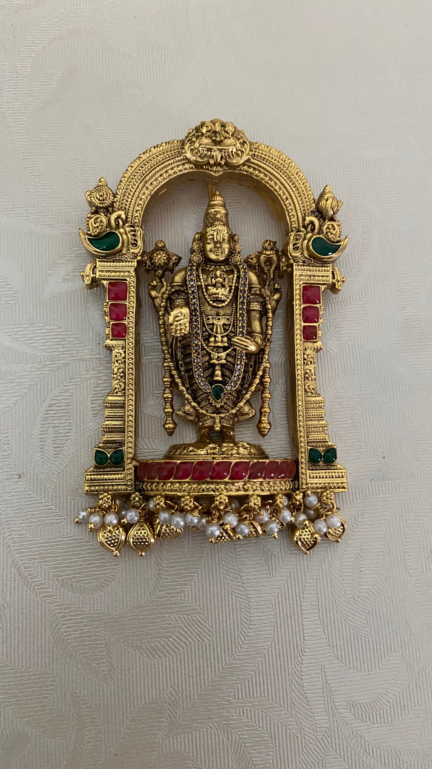 Antique Balaji Big Pendant | Traditional Temple Jewelry In USA